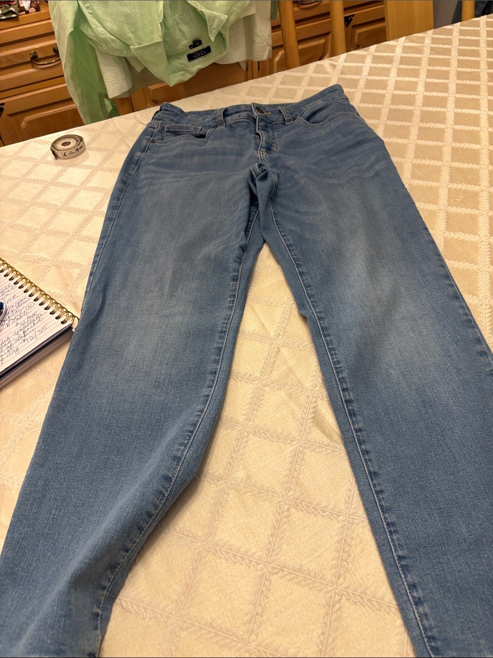 St. John’s Bay Women's Girlfriend Straight Leg Light Blue Jeans